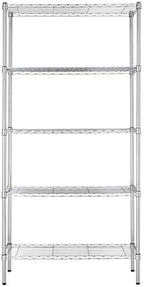 Amazon Basics 5-Shelf Adjustable Heavy Duty Steel Wire Rack, Space Saving - Image 6
