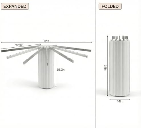 Wall-Mounted Drying Rack Clothing Foldable, Space-Saving Laundry Drying Rack - Image 2