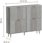 Shoe Cabinet Storage, Modern Freestanding Organizer - Image 2