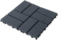 44 Pack Plastic Interlocking Patio Deck Tiles Waterproof All Weather by Unknown