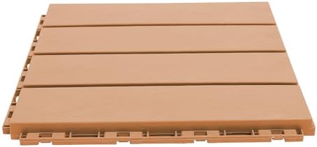 12"x12" Interlocking Deck Tiles, Modern Plastic Wood Outdoor Flooring Tiles - Image 7