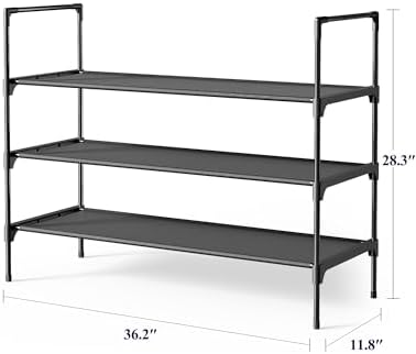 Kitsure Shoe Rack for Closet, Shoe Organizer, 36.2" Wide - Image 2