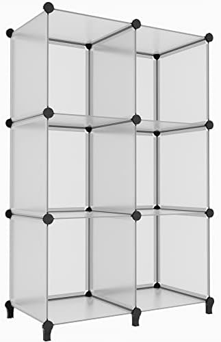 HOMIDEC 6 Light Grey Cube Storage Organizer, Modular Storage Shelf by DecorateYourHome