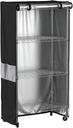 Wire Shelving Storage Cover Waterproof Dustproof Clear Window 600D 36x18x72 by MOLLYAIR