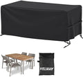 Velway Patio Furniture Cover Outdoor, Waterproof Rectangular Patio Table Chair by Velway