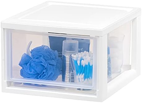 IRIS USA 3-Pack, 14.5 Qt. Stacking Drawer Storage Organizer - Image 4
