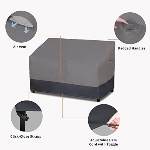 Easy-Going Heavy Duty Outdoor Bench Couch Cover, 80Wx37Dx33H inch - Image 4