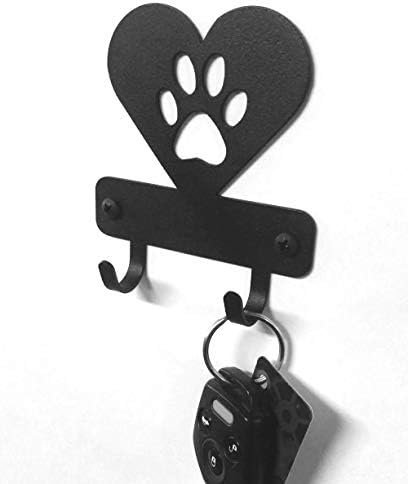 Miniature Dog Paw in Heart by TheMetalPeddler