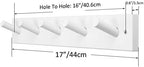 SKOLOO Coat Rack Wall Mount 17 inch, 5 Hooks, Shaker Style - Image 6