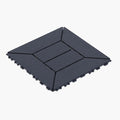 44 Pack Plastic Interlocking Patio Deck Tiles Waterproof All Weather by Unknown