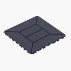 44 Pack Plastic Interlocking Patio Deck Tiles Waterproof All Weather by Unknown