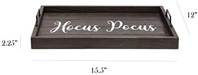 Elegant Designs HG2000-KHP Halloween Witch Decorative Wood Serving Tray - Image 3