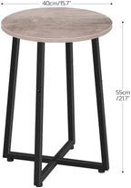 HOOBRO Side Table, Round End Accent Table - Image 3