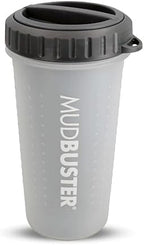 Dexas Lidded MudBuster Large Dog Paw Cleaner, Light Gray, Fits 2.5"-3.5" Wide by Dexas