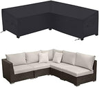 Patio Sectional Sofa Cover Outdoor Waterproof Windproof 85" X 85" V-Shaped by MIFXIN