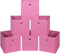 Foldable Storage Cubes Bins, 11 Inch Cloth Storage Cube Fabric Storage Box by NieEnjoy