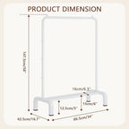 JIUYOTREE Garment Rack Clothing Clothes Rack - Image 3