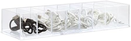 ZEXALOR Clear Drawer Organizer, 8 Sections Clear Organizer Drawer Dividers - Image 5
