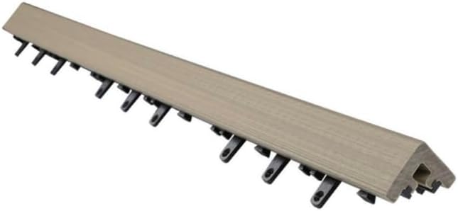 NewTechWood 1/6 ft. x 3 ft. Quick Deck Composite Deck Tile Stair Trim by NewTechWood