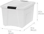 IRIS USA 4-Pack 40 Quart Storage Bins - Image 3