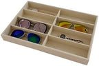 Premium Grade Velvet Drawer Divider Eyewear Storage Sunglasses Jewelry Tray - Image 6