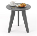 HDPS Outdoor Side Table, Small Round End Table by HOMENJOY