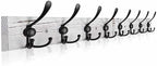 Coat Rack Wall Mount 31.5'' Coat Hanger Wall Mount Old White Coat Hooks by Homagic