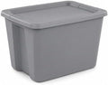 18 Gal Storage Bin with Snap-On Lid, Stackable Plastic Tote by Unknown