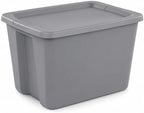 18 Gal Storage Bin with Snap-On Lid, Stackable Plastic Tote by Unknown