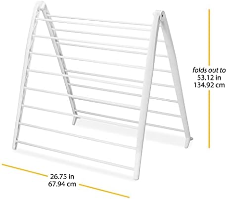 Whitmor Spacemaker Folding Drying Rack, Freestanding Indoor Clothes Dryer - Image 3