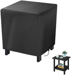 Small Outdoor Side Table Cover 17x13x16in Waterproof by Jungdaoutdoorfurniturecover