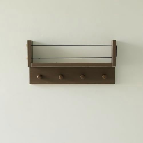 Entrance Coat Rack ，Coat Hooks, Wall-Mounted Wooden Hook Rack, Wall-Mounted by CreatedOn2005