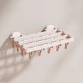 Wall Mounted Drying Rack with 26 Hidden Clips by Rxuiael