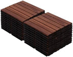 Interlocking Deck Tiles 20pcs 12"x12" Plastic Outdoor Floor Tiles by NALLBEIRRAA