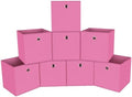 Foldable Storage Cubes Bins, 11 Inch Cloth Storage Cube Fabric Storage Box by NieEnjoy