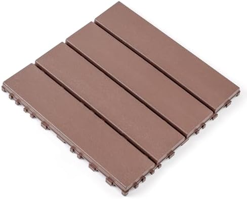 Interlocking Deck Tile – 44-Pack 12"x12" Plastic Flooring Tile, Outdoor Deck - Image 7