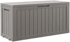 Outdoor Storage Box Waterproof, 82 Gallon Deck Box by WTFGO