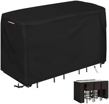 Patio Waterproof Bar Height Set Cover by Yourpatiocoverexpert