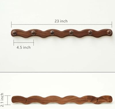 Wood Coat Rack Wall Mount - Image 5