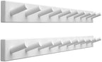 SKOLOO Wall Mounted Coat Rack 38", 10 Hooks, Shaker Style by SKOLOO