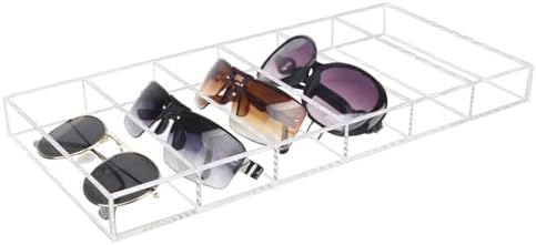 Acrylic Sunglasses Drawer Tray, 2 Pack by Phineoly