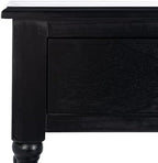 SAFAVIEH Athena 2-Drawer Wood Console Entryway Table, 35.5" Black CNS5702B - Image 4