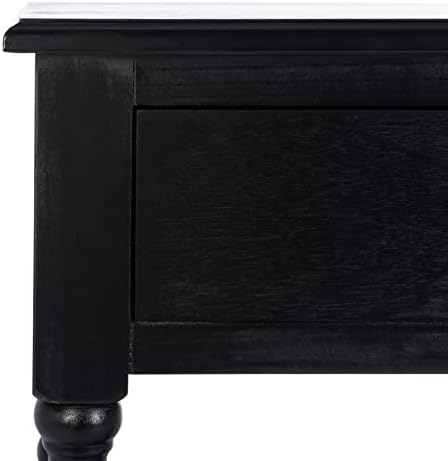 SAFAVIEH Athena 2-Drawer Wood Console Entryway Table, 35.5" Black CNS5702B - Image 4