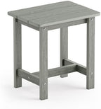 LUE BONA Outdoor Side Table, HDPS Small Outdoor Table, Rectangle Adirondack by LUEBONA