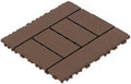 44-Pack Interlocking PP Deck Tiles, All-Weather Anti-Slip Patio Tiles by GDFStudio