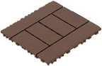 44-Pack Interlocking PP Deck Tiles, All-Weather Anti-Slip Patio Tiles by GDFStudio