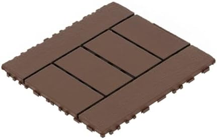 44-Pack Interlocking PP Deck Tiles, All-Weather Anti-Slip Patio Tiles by GDFStudio
