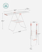 SONGMICS Clothes Drying Rack, Foldable Space-Saving Laundry Drying Rack - Image 6