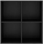 Homes: Inside + Out Apexa 4-Cube Storage Organizer Shelves, Stackable Wood - Image 4