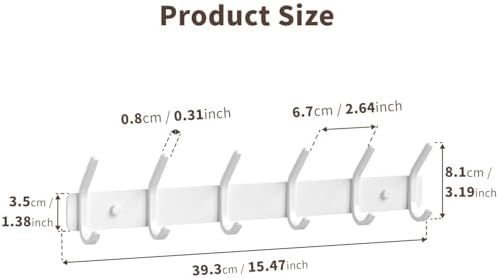 Coat Rack Wall Mount Hooks - Image 6